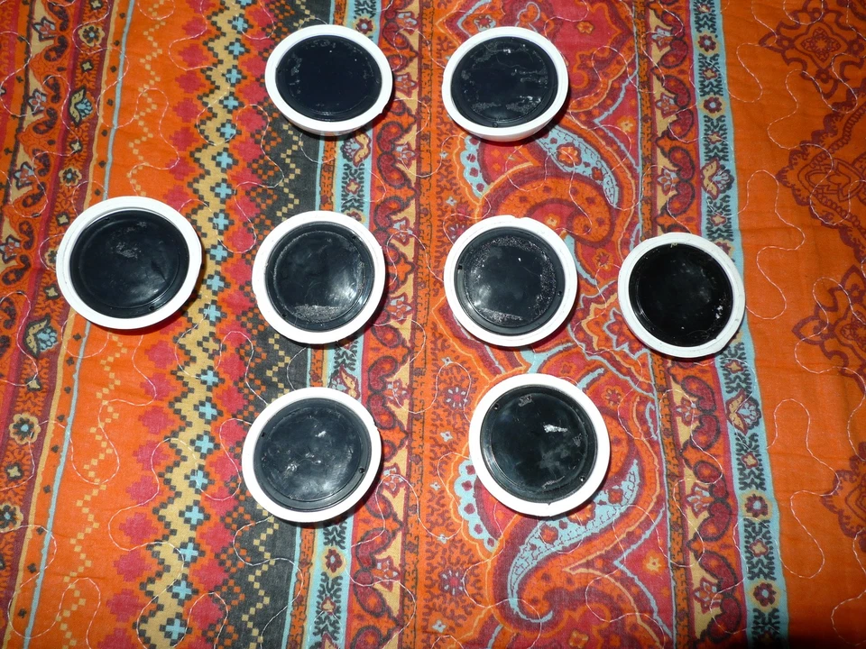 VENTA PAQUETE DE 8 PARACHOQUES TOPE PUERTA BLANCO Tapón Puerta Pared Protector Topes Puerta Foto 3 de 4