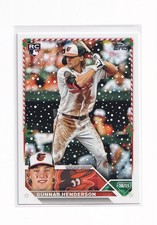 2023 Topps Holiday Gunnar Henderson Rookie Card RC #H4 Baltimore Orioles