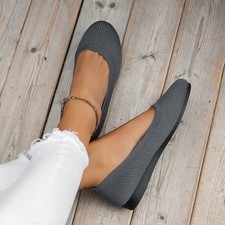 Womens Ballet Pumps Slip On Dolly Shoes Light Ballerina Flats Casual Footwear UK