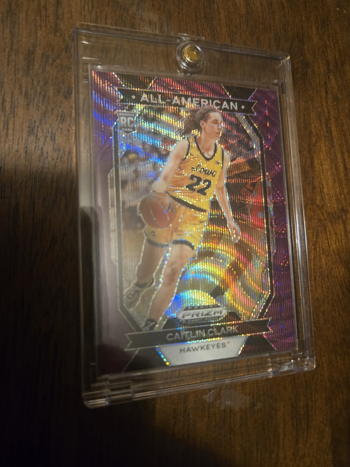 2024 Prizm Draft Picks Caitlin Clark All American Purple Wave #23