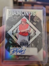 2025 Leaf Metal - Diamond in the Rough Brady Ebel, Brady Ebel #DR-BE1 Silver...