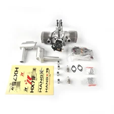 HIGH PERFORMANCE 75CC HX75 GASOLNE-POWERED TWIN-CYLINDER MODEL AIRGRAFT ENGINE