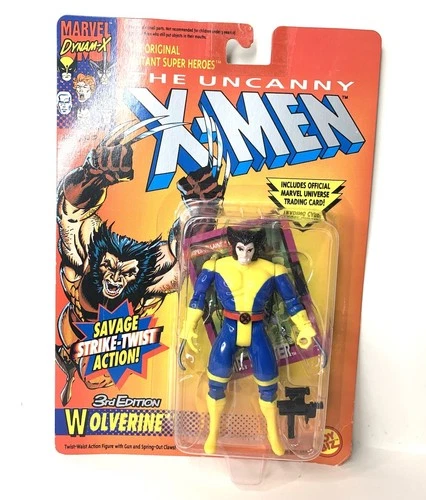 X-Men Wolverine Marvel Comics Action Figure 1992 3rd Edition ToyBiz Vintage
