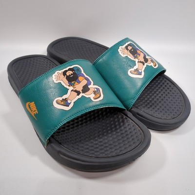 Nike Benassi JDI Print Slides Obsidian/Spruce. 631261-408 Sz 9 M Men s