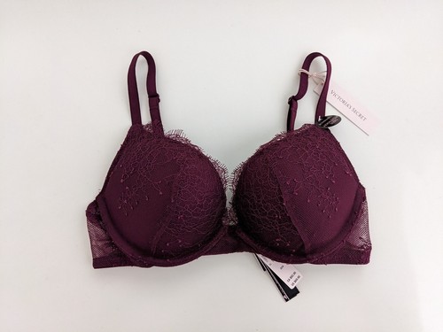 NWT! Victoria's Secret Bombshell Plunge Bra **Adds 2 Cup Sizes!** 32A