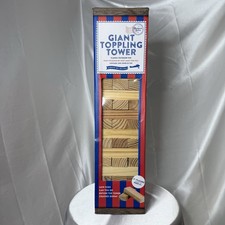 Giant The Academy Wooden Toppling Tower Blocks Outdoor Game Backyard Fun