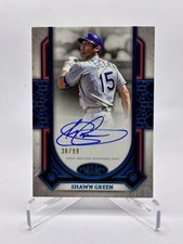 2024 Topps Tier One Shawn Green Prime Performers Auto Blue /99 #PPA-SGR Dodgers