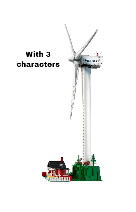 Alt Of Vestas Wind Turbine Lego 10268 With 826 pcs. | Generic Bricks