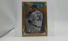 2014 Bowman Chrome - Joe Nathan #186 Gold Refractor /50