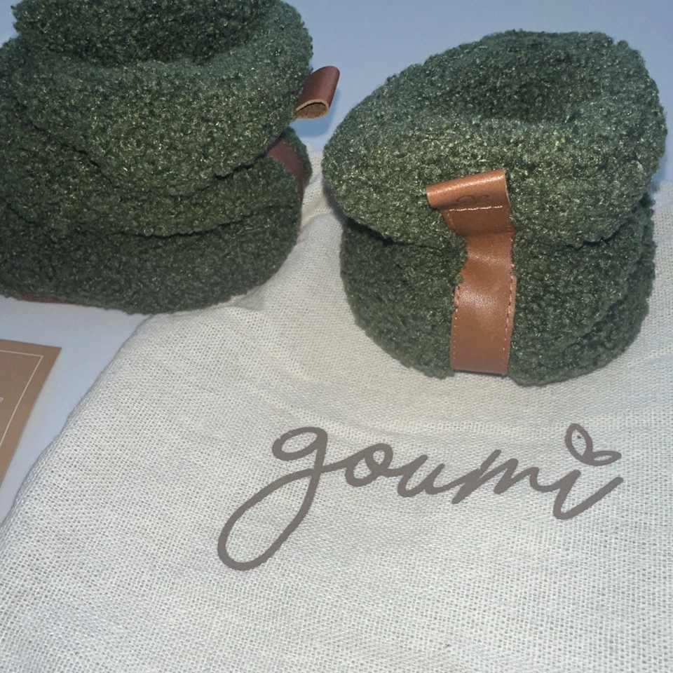 Botas Goumi Talla 6-12 M Stay On Transpirables Orgánicas Sherpa Botines Alcachofa Grn Foto 4 de 4