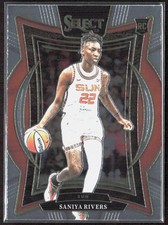2025 Panini Select WNBA #52 Saniya Rivers RC Connecticut Sun Basketball Card