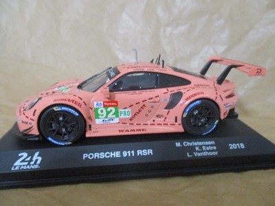 Altaya 24hr Le Mans 2018 Porsche 911 RSR Race Car  Pink  1:43 diecast w/case