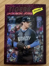 Jackson Jobe 2026 Topps Heritage - Chrome Burgundy Sparkle Refractor #164