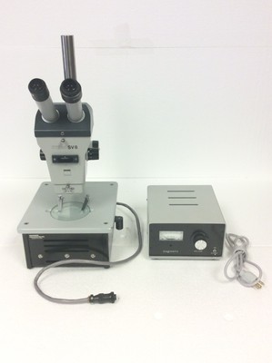 Zeiss Stemi SV8 Stereomicroscope 47 50 63 w/ Light Source, W10x/25 Eyepieces