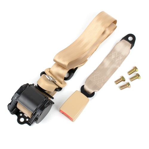 3-Point Car Seat Belt Gray 3 Point Safety Travel Adjustable Auto Retractable - Picture 35 of 42