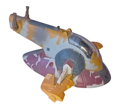 Star Wars Micro Machines Action Fleet SLAVE 1 with Figures - Vintage 1995 Galoob - Picture 2 of 7