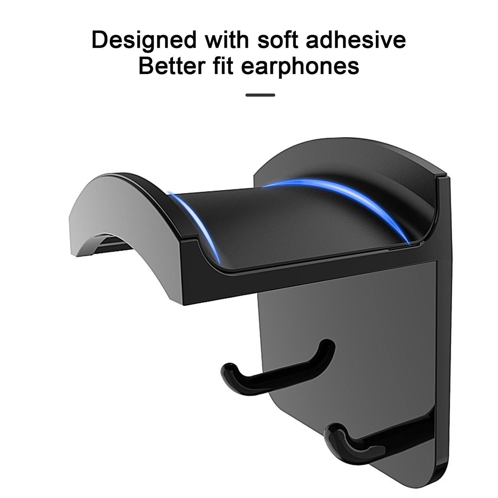 Self Adhesive Headphone Holder Hanger Wall Mounted Gaming Headset