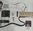 ANDREA BOCELLI SIGNED CUSTOM ELECTRIC GUITAR ITALIAN TENOR LEGEND JSA COA — photo 2