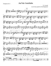 Auf der Autobahn German Band/Brass Quintet/Oktoberfest Band Sheet Music