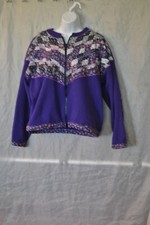 Women's Jacket Size Xl Purple Multicolored At The Top 