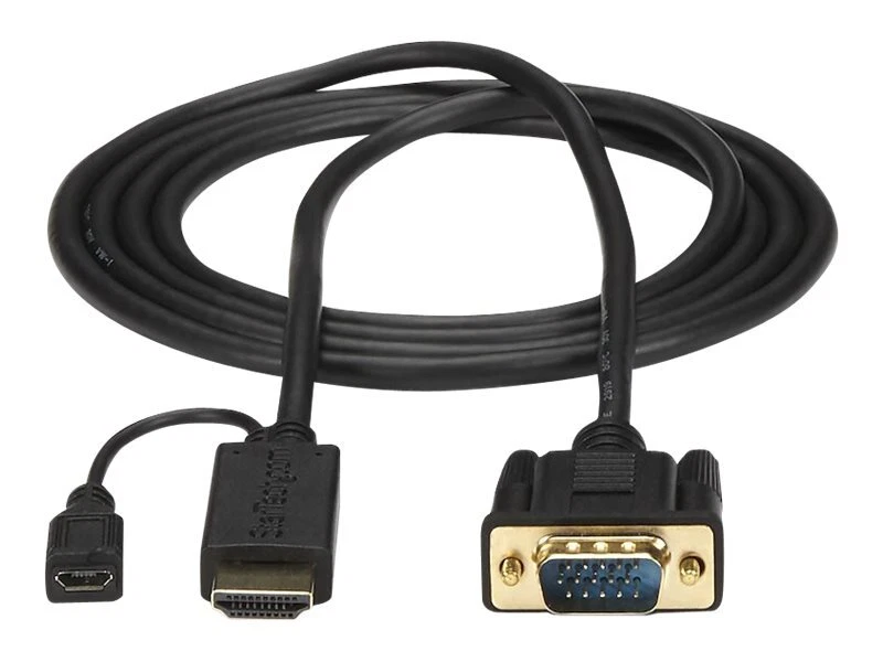 HDMI auf VGA Konverter Kabel - 1,8m aktiv - Mikro-USB Buchse - Bild 3 von 3
