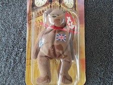 Britannia The Bear-1999 McDonalds Ty Beanie Baby with Rare Errors 1993, OakBrook