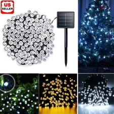 100 200 LED Solar String Fairy Light Garden Christmas Outdoor Party Decoration