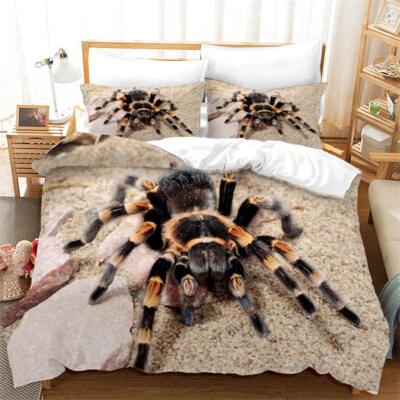 3D Tier Spinne Muster Quilt Cover Set Bettwäsche Sets Kissenbezüge 64