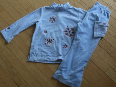 GIRLS HANNA ANDERSSON VELOUR TOP PANTS OUTFIT SET 100 110 3-5  YRS