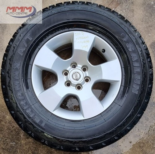 FOR SALE 4 X NISSAN NAVARA STX 16 INCH GENUINE ALLOY WHEELS & TYRES - Picture 5 of 10