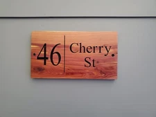 Custom House Street Number Plaque Outdoor Wood Sign Wooden Carved Door Exterior