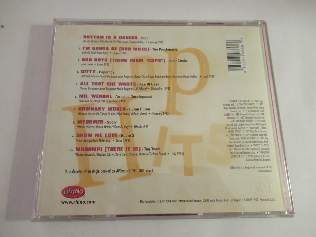 Billboard Top Hits: by Artists (CD, Apr-2000, Rhino (Label)) 81227983024