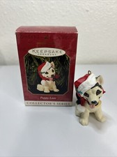 Hallmark Keepsake ornament PUPPY LOVE series 1999 German Sheppard 9th