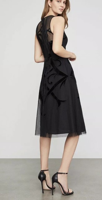 bcbg velvet applique dress