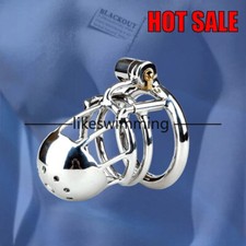 Stainless Steel Metal Male Chastity Device Peni Locks Rings Chastity Cage