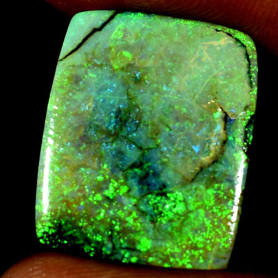 05.10Cts. Monarch Sterlling Opal Cushion Cabochon Natural Gemstone 15x. 18x 02mm