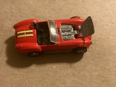 Hot Wheels 1982 Red Cobra Convertible Car w Opening Hood - Rare Malaysia