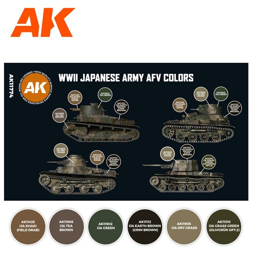 Juegos de pintura acrílica interactiva AK AFG 3g gama completa envío combinado de primera clase - Imagen 89 de 89