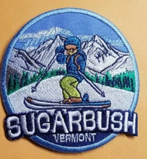Embroidered Sugarbush Vermont Ski Resort Patch approx 3.5"
