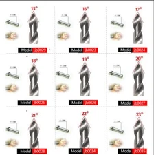 Tobacco Pipe Bowl Drill Bit Tool For Pipe Smoker Pipe Chamber Cleaning 15-23mm