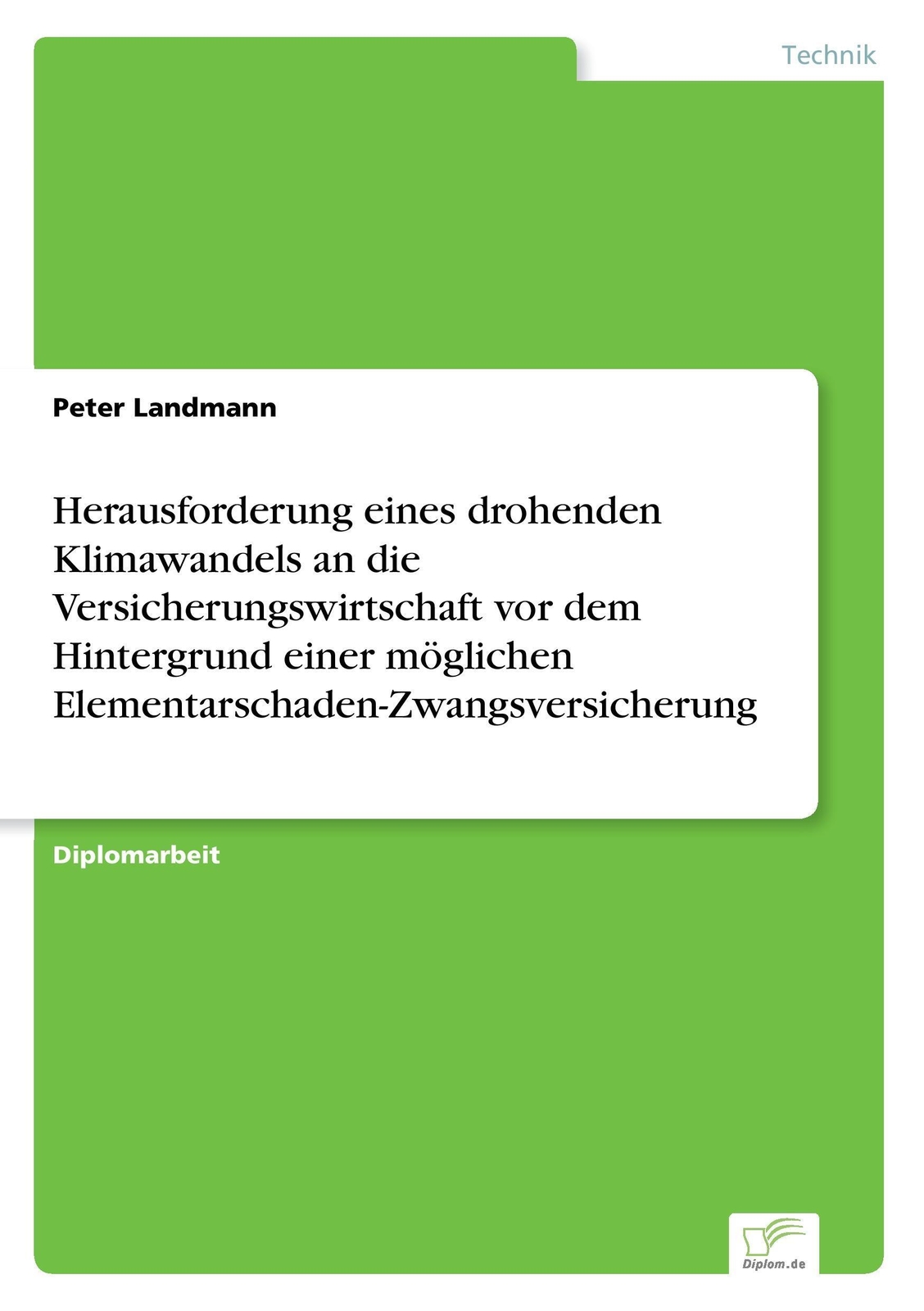 Thumbnail - Peter Landmann | Herausforderung Eines Drohenden Klimawandels An