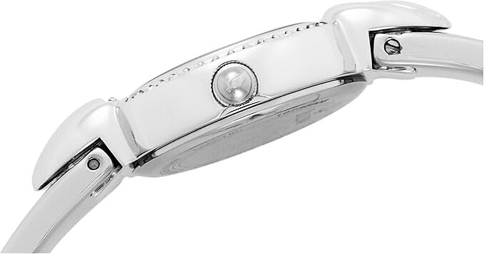 Bulova Women\'s 96X111 Crystal Pendant & Bangle Set Analog Watch 21mm White Dial Bulova Women main image 2
