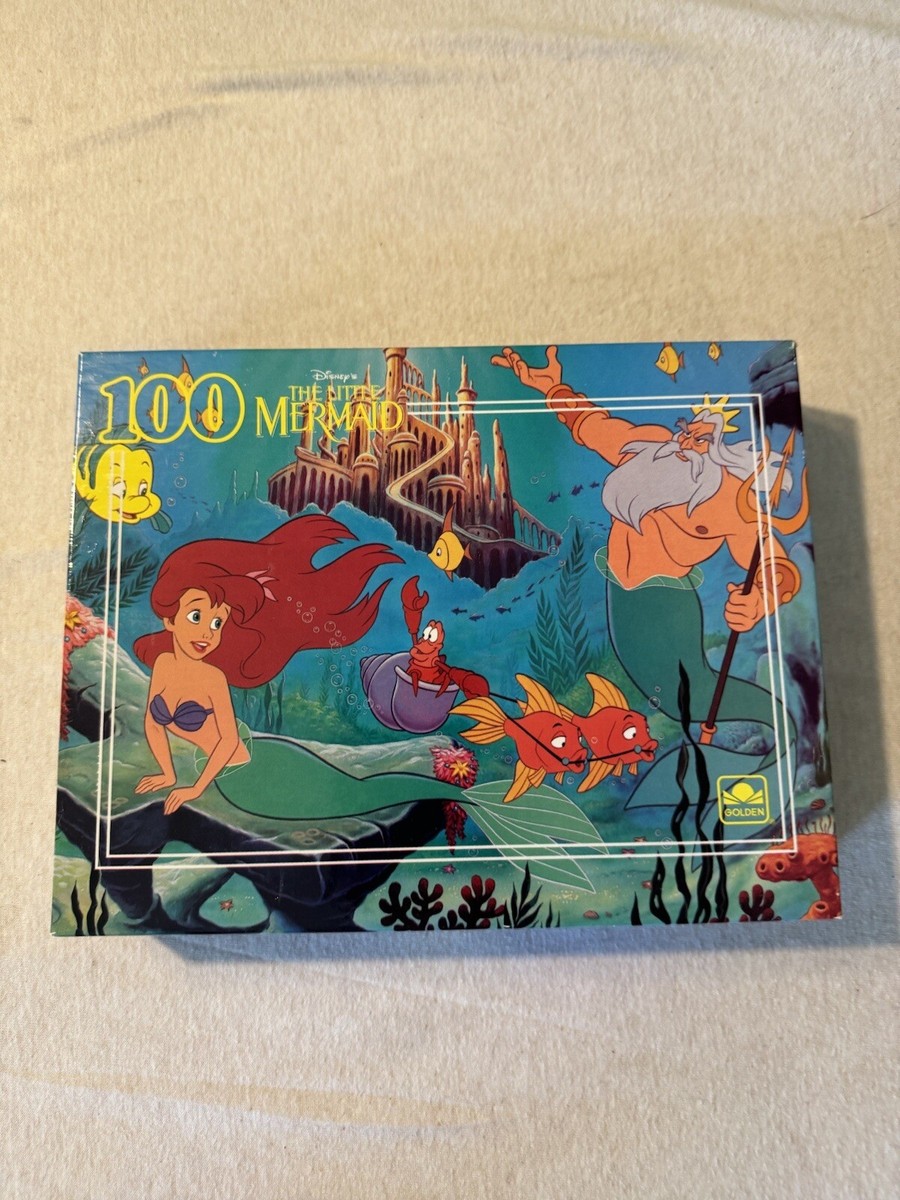 Golden Disney's The Little Mermaid 100 Piece Puzzle Vintage- Pre