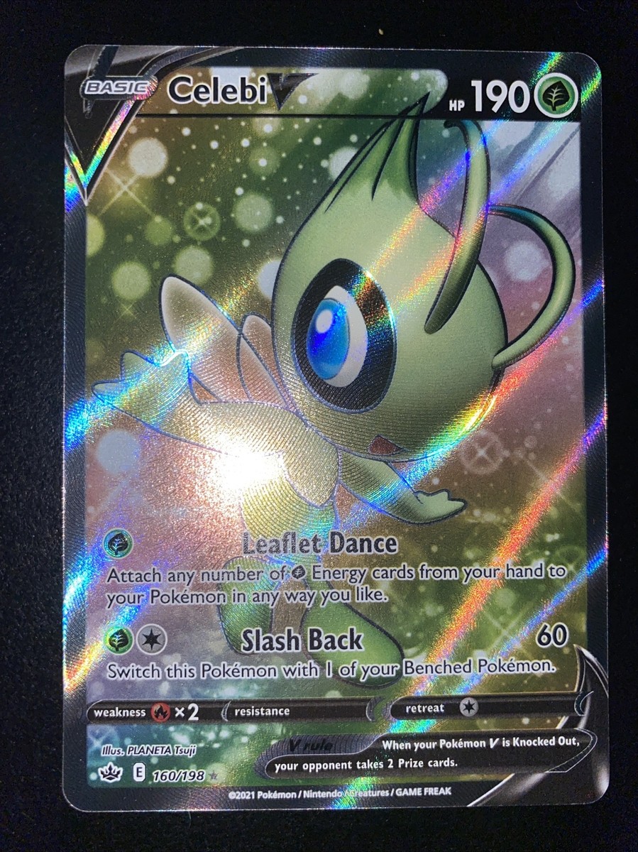 Pokmon TCG Celebi V Chilling Reign 160/198 Holo Full Art Pokmon TCG Celebi V Chilling Reign 160/198 Holo Full Art