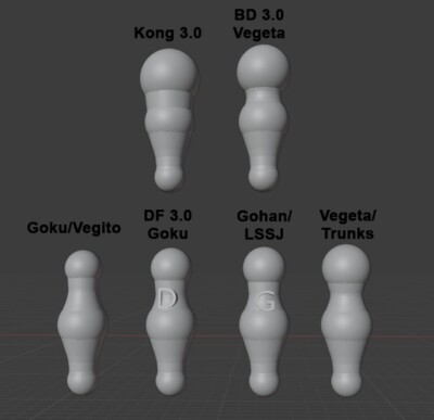 SHF 2.0 Body Conversion Neck Pegs - READ DESCRIPTION!