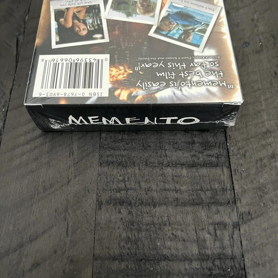 MEMENTO 2000 VHS Tape Factory SEALED w/ Watermark Christopher Nolan - Image 4 of 4