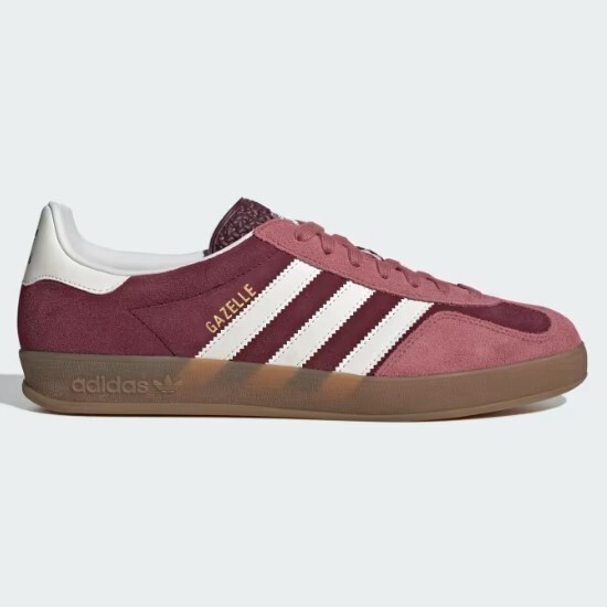 Кроссовки Adidas Originals Gazelle Indoor бордового цвета - IF9647 для ускоренной доставки