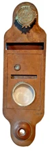Antique Residential Locking Front Retrieval Copper Mail Box Front, E. G. L. Co.