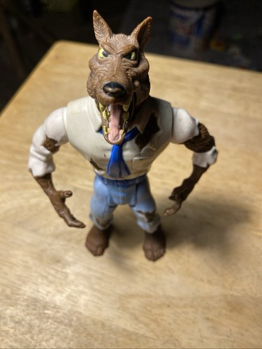 Vintage 1989 The Real Ghostbusters Wolfman Monster Action Figure Kenner Works