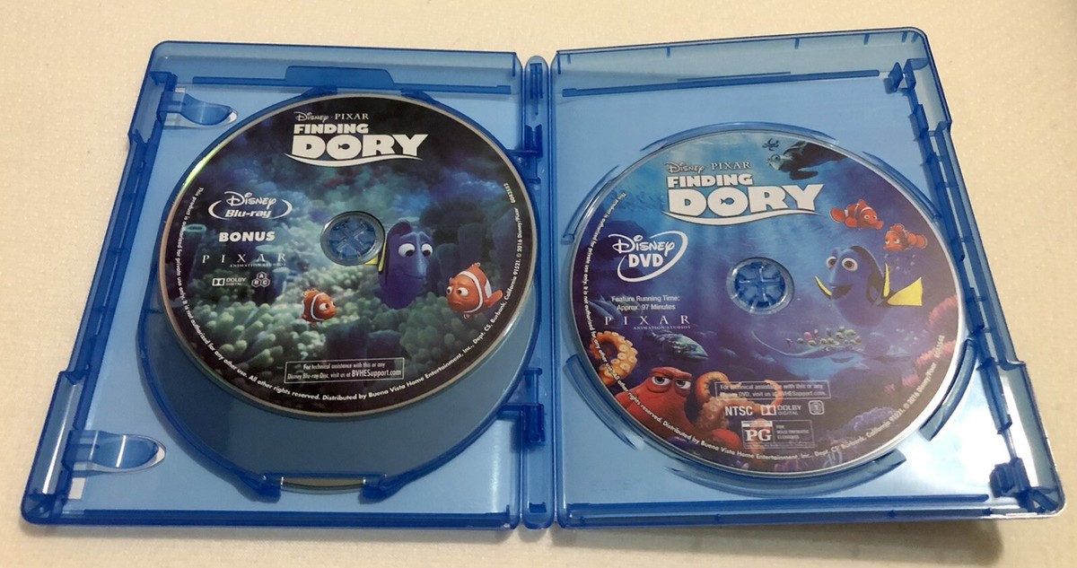 Disney Pixar Finding Dory (3-Disc Blu-ray/DVD) with Slipcover | eBay